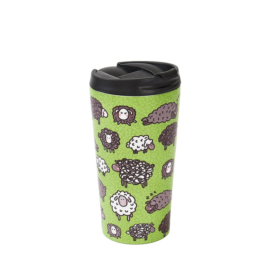 Sustainable Living | Eco Chic Green Cute Sheep Thermal Coffee Cup by Weirs of Baggot Street