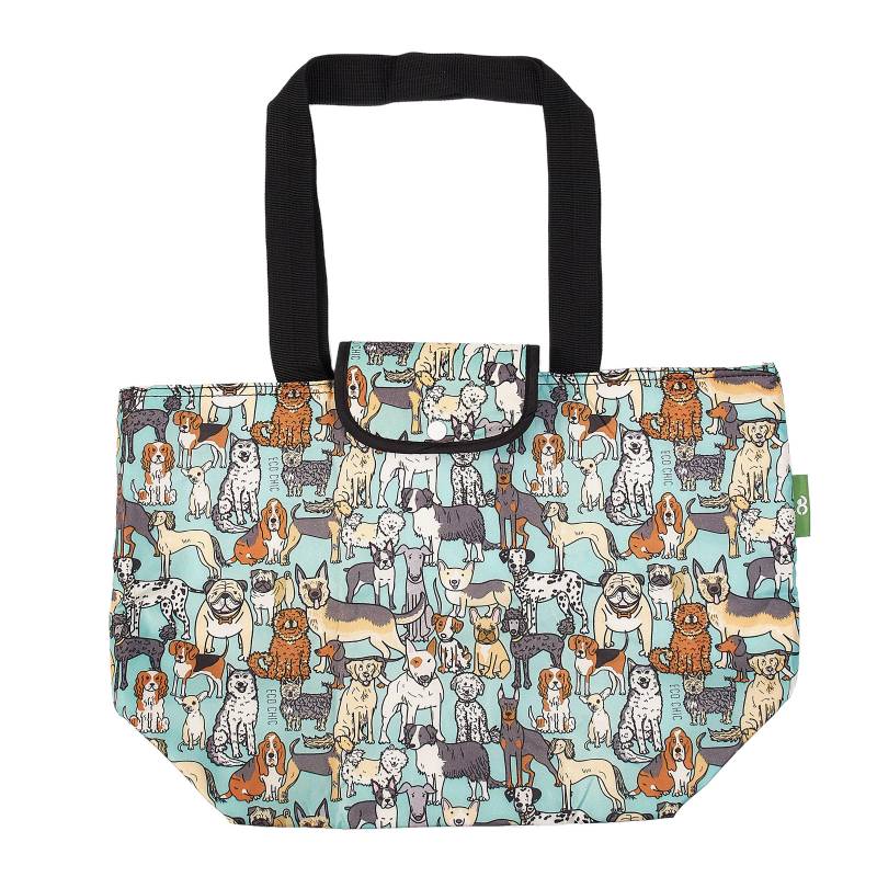 Sustainable Living | Eco Chic Teal Dogs Insulated Shopping Bag by Weirs of Baggot Street