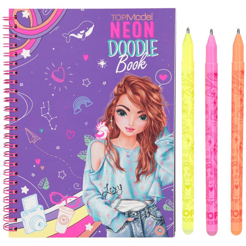 Bubs & Kids | TOPModel Neon Doodle Book With Neon Pen Set by Weirs of Baggot Street