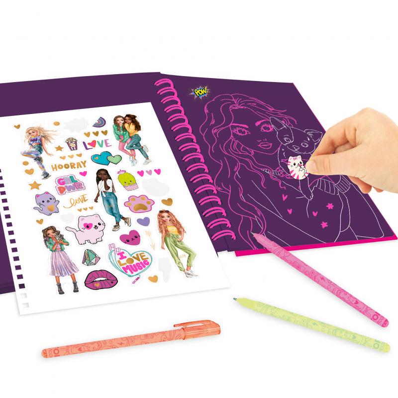 Bubs & Kids | TOPModel Neon Doodle Book With Neon Pen Set by Weirs of Baggot Street
