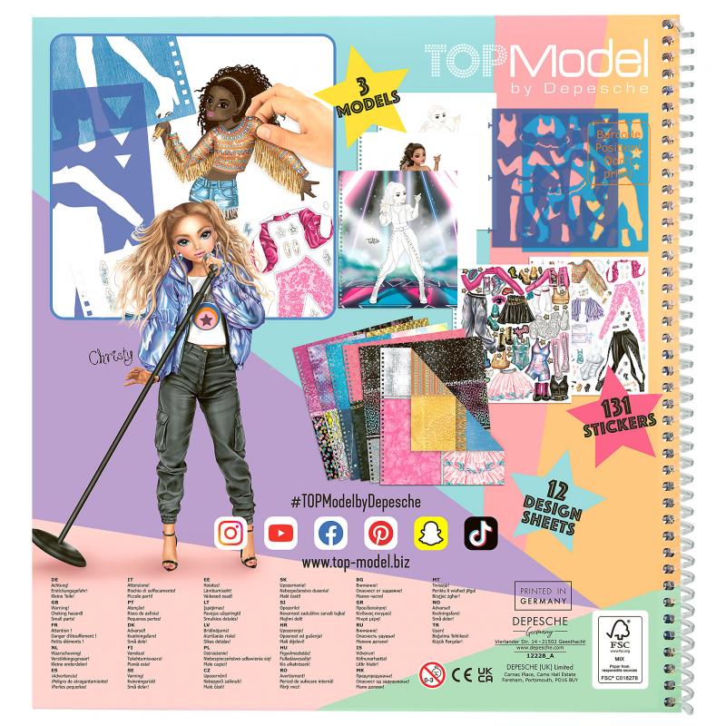 Bubs & Kids | TOPModel POPSTAR Colouring Book by Weirs of Baggot Street