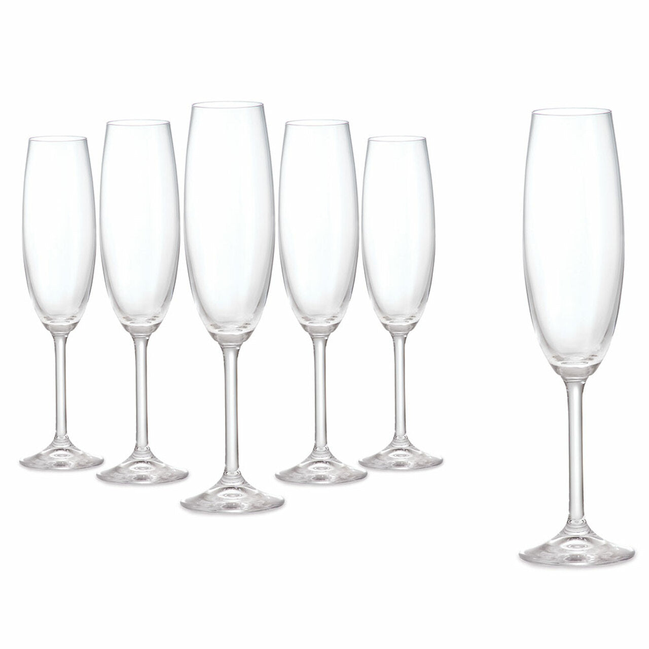 Tipperary Crystal Connoisseur Set of 6 Champagne Flute 220ml