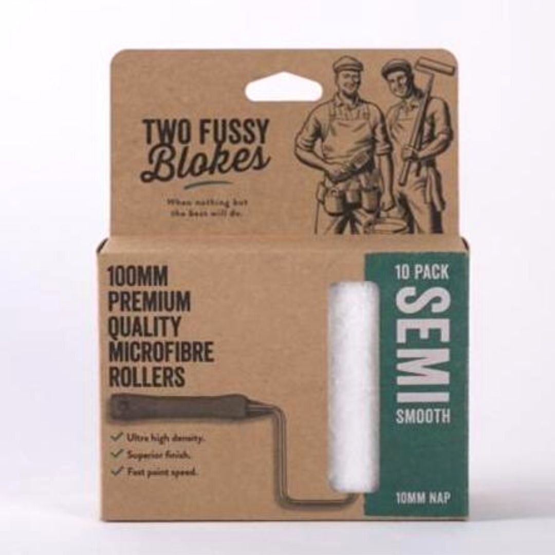 Two Fussy Blokes Semi Smooth 4inch Rollers 10pk