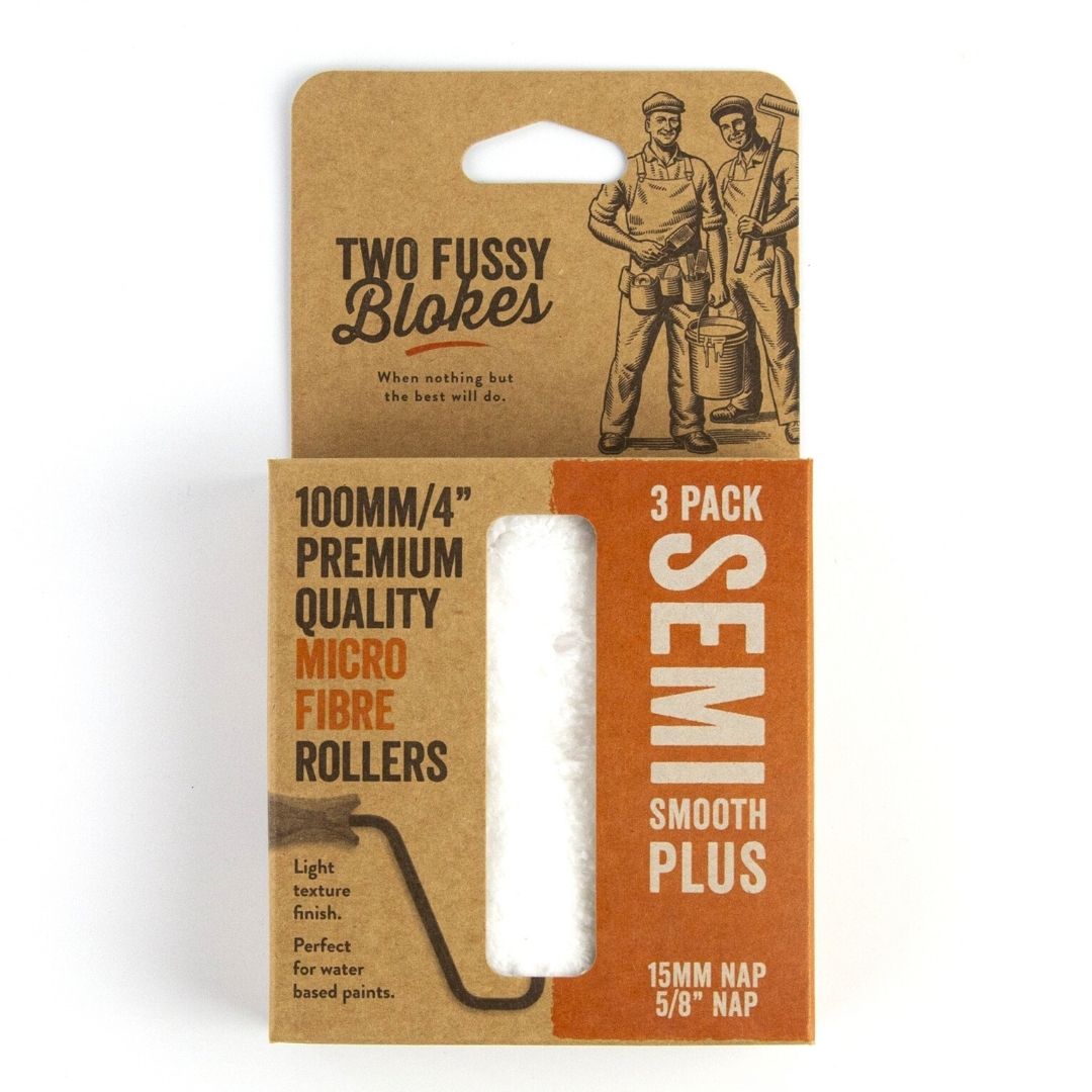 Paint Tools | Two Fussy Blokes Semi Smooth Plus 4inch Rollers 3pk by Weirs of Baggot St