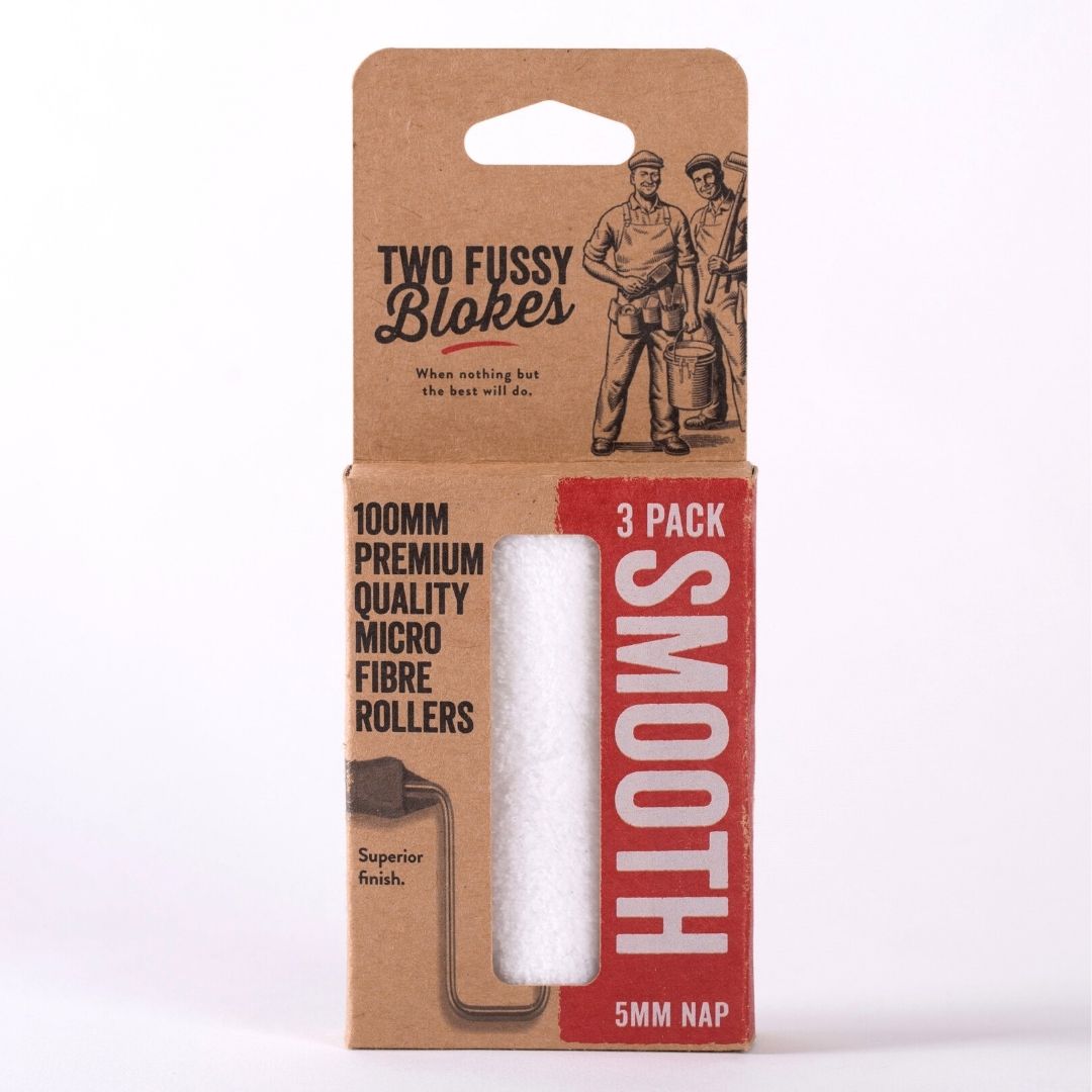 Paint Tools | Two Fussy Blokes Smooth 4inch Mini Rollers 3pk by Weirs of Baggot St