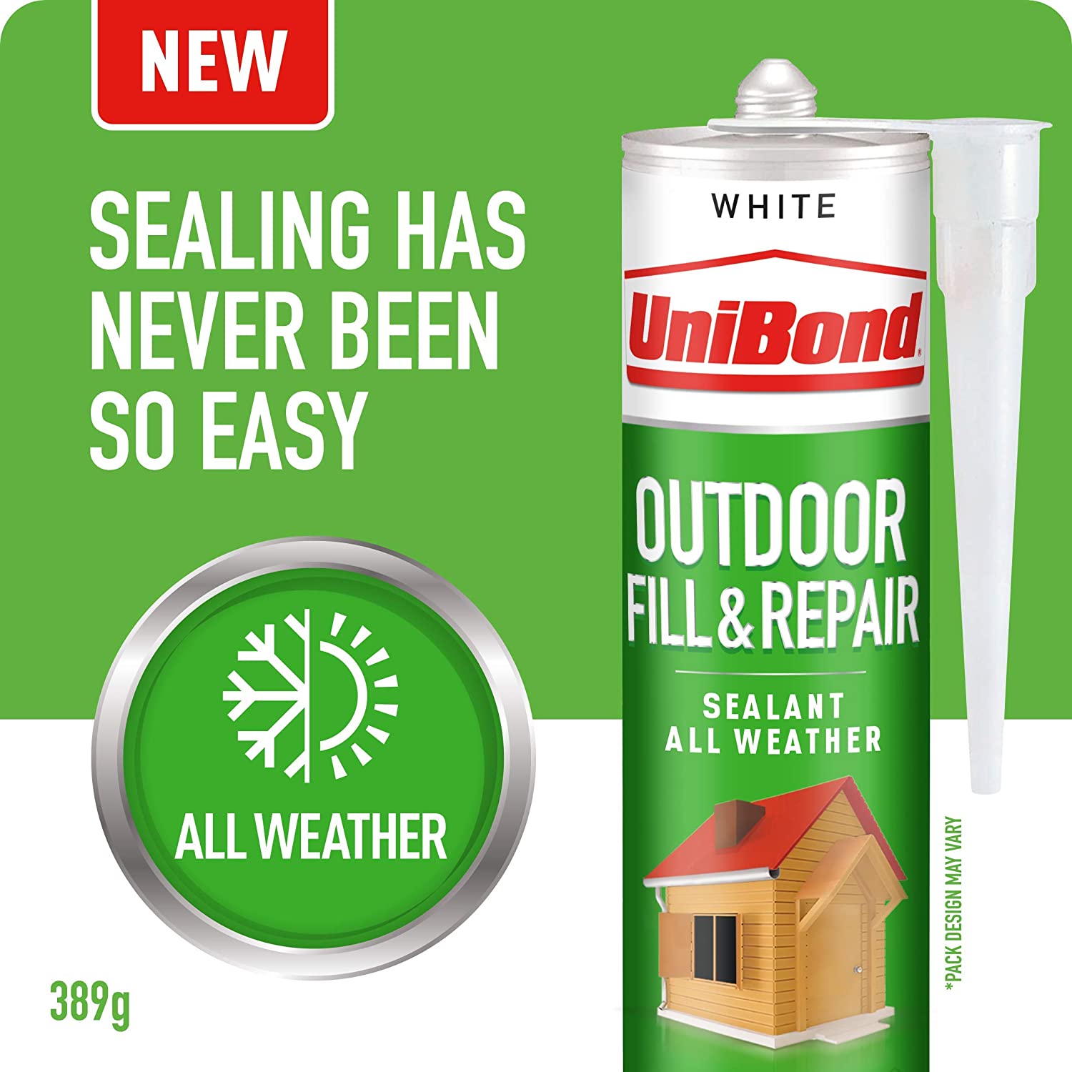 Adhesives | Unibond Outdoor Fill & Repair White by Weirs of Baggot St