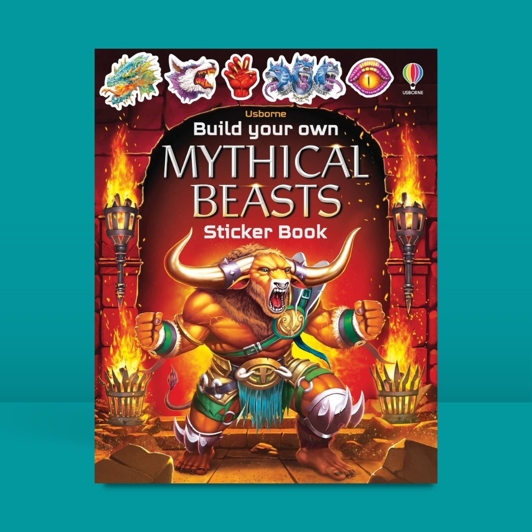 Usborne Build Your Own Mythical Beasts Sticker Book - Little Bookworms by Weirs of Baggot Street