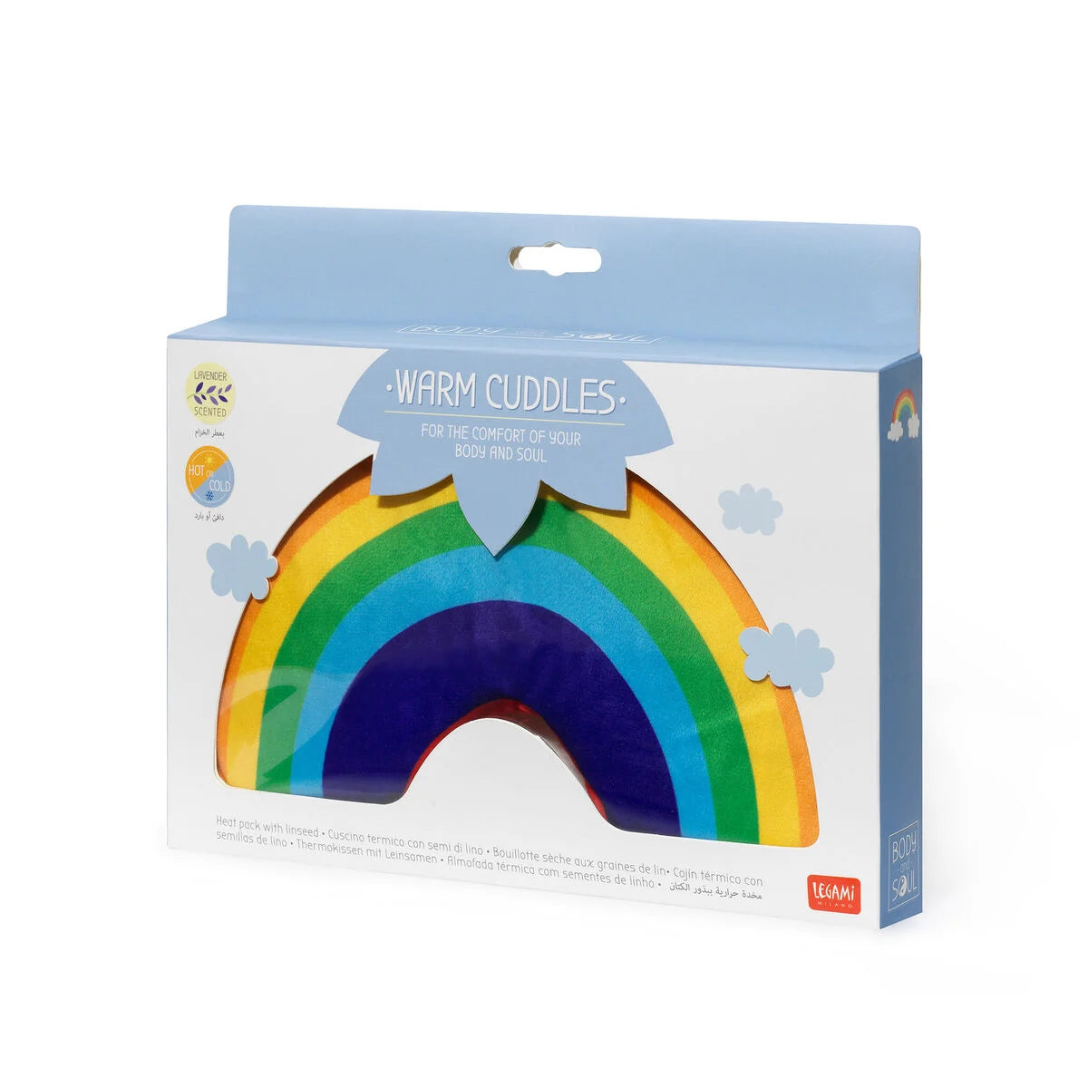 Fab Gifts | Legami Warm Cuddles Heat Pack Rainbow by Weirs of Baggot Street