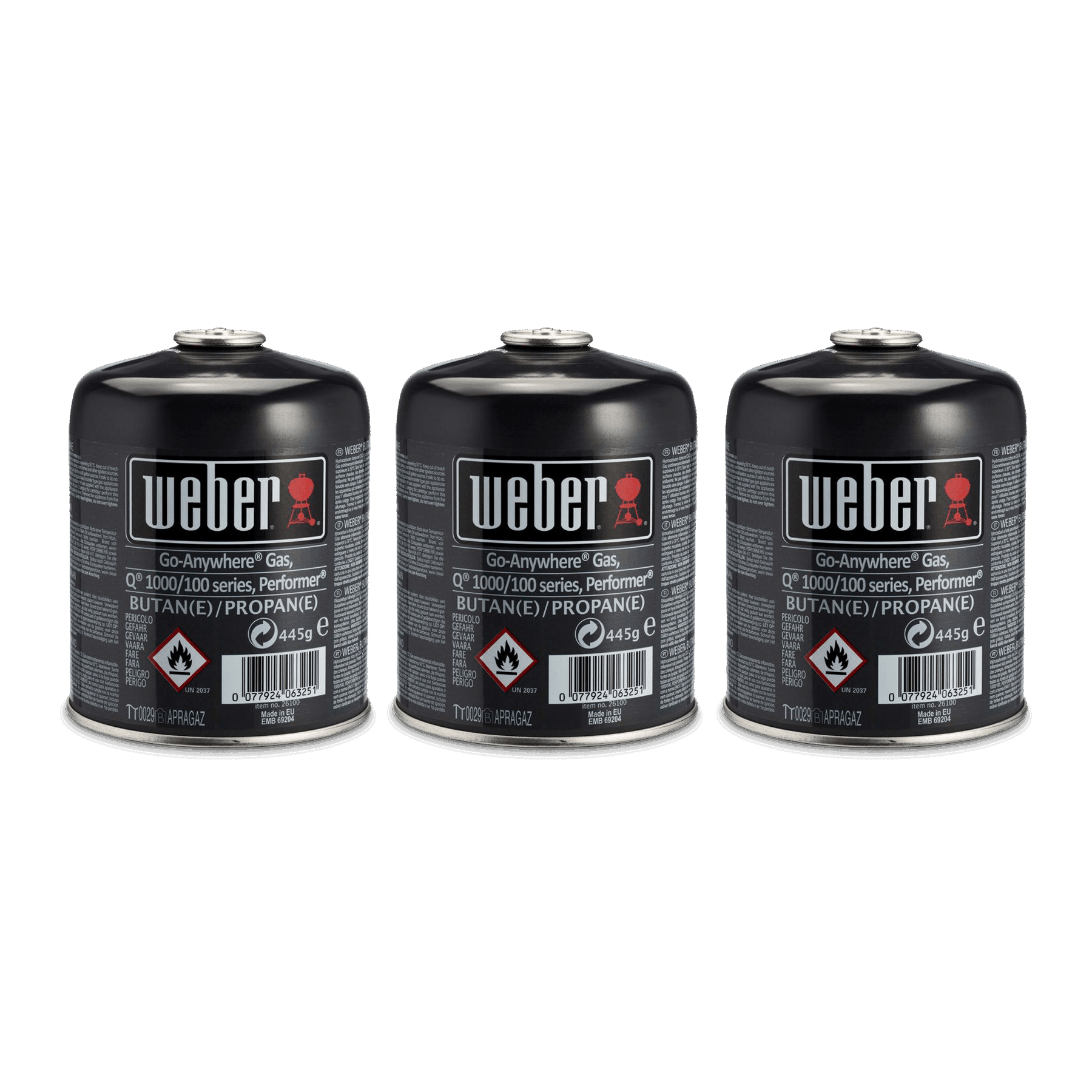BBQ Collection | Weber Gas Canister 3-Pack by Weirs of Baggot St