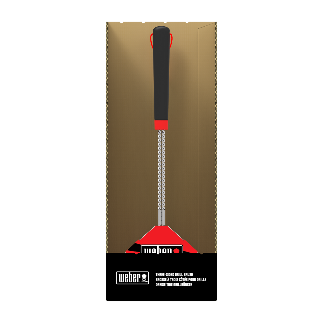 BBQ Collection | Weber Three-Sided Grill Brush 46cm Weirs of Baggot St