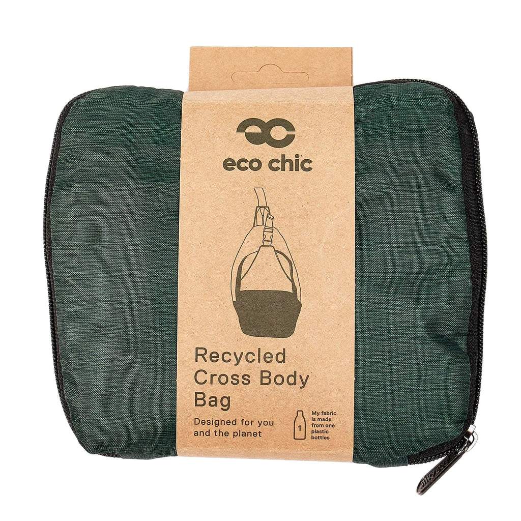 Sustainable Living | Eco Chic Pine Green Cross Body bag by Weirs of Baggot Street