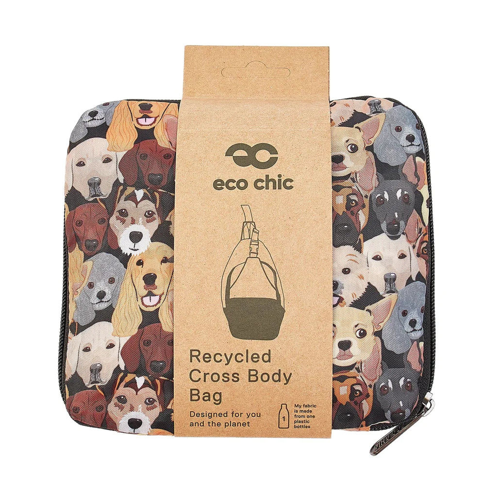 Sustainable Living | Eco Chic Black Stacking Dogs Cross Body by Weirs of Baggot Street