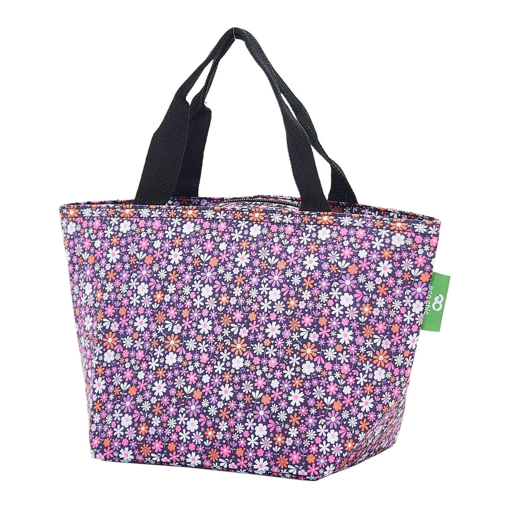 Sustainable Living | Eco Chic Purple Ditsy Lunch Bag by Weirs of Baggot Street