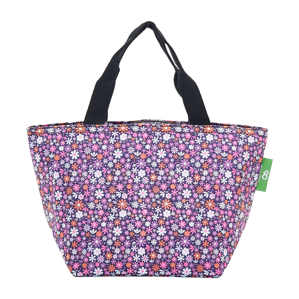 Sustainable Living | Eco Chic Purple Ditsy Lunch Bag by Weirs of Baggot Street