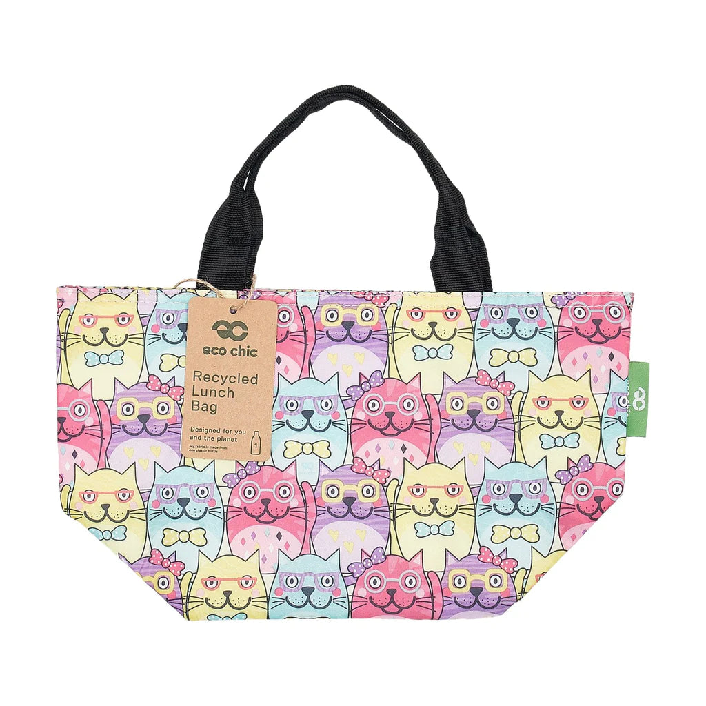 Sustainable Living | Eco Chic Multiple Glasses Cat Lunch Bag by Weirs of Baggot Street