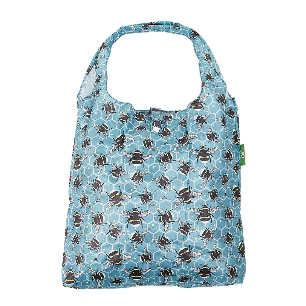 Sustainable Living | Eco Chic Blue Bumble Bee Shopper by Weirs of Baggot Street