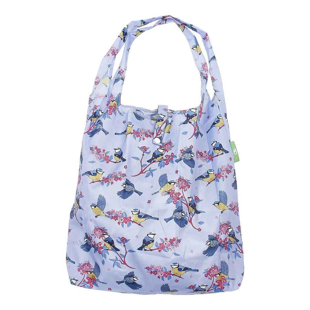 Sustainable Living | Eco Chic Lilac Blue Tits Shopper by Weirs of Baggot Street