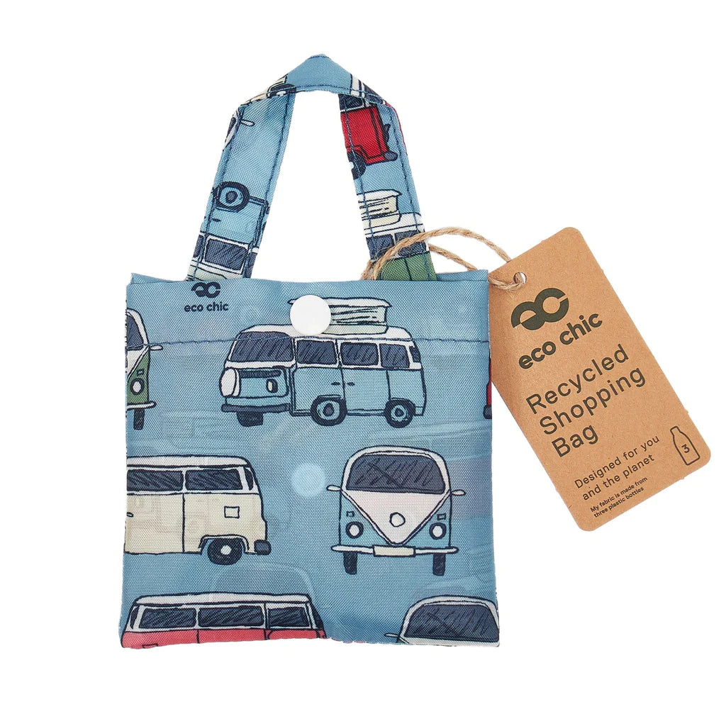 Sustainable Living | Eco Chic Blue Campervan Shopper by Weirs of Baggot Street