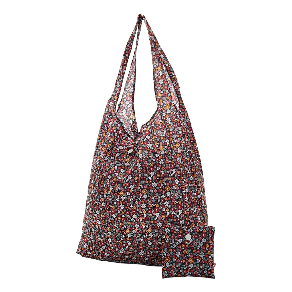 Sustainable Living | Eco Chic Black Ditsy Shopper by Weirs of Baggot Street