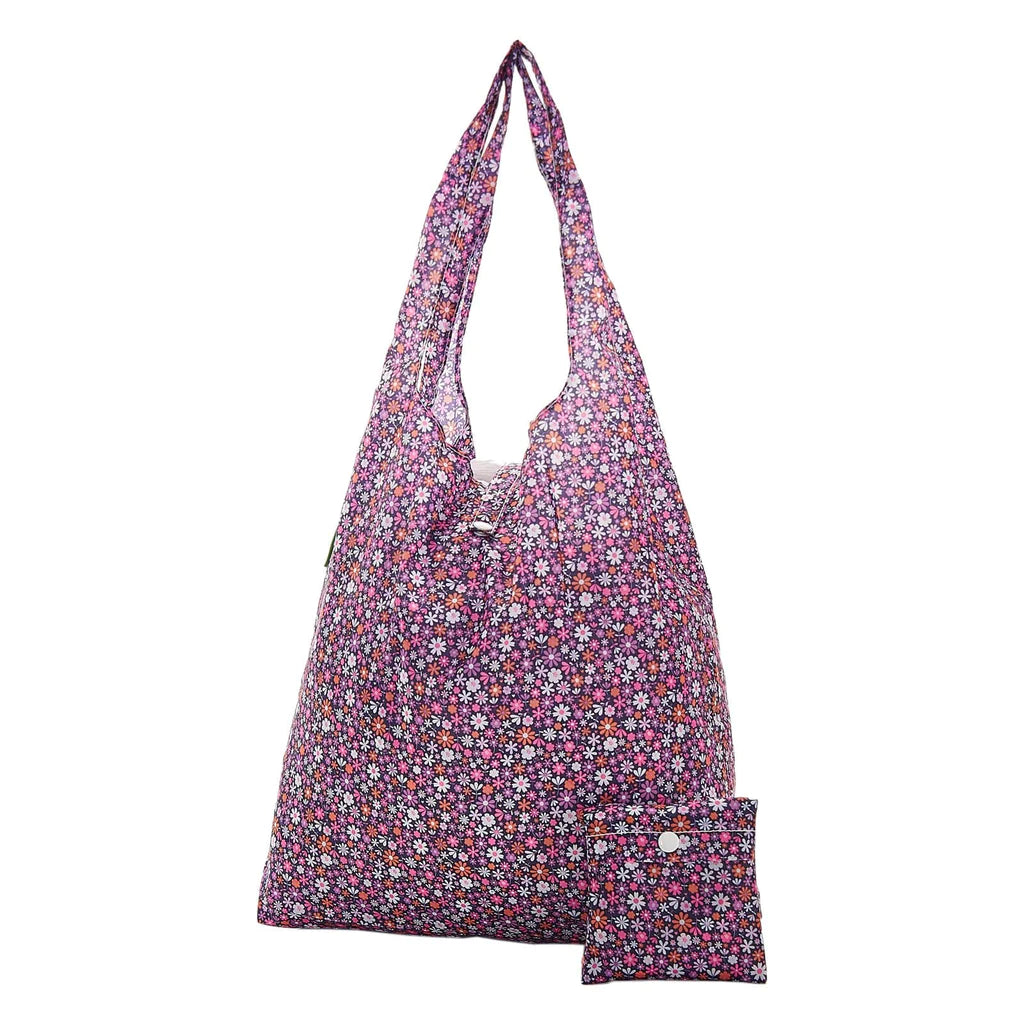 Sustainable Living | Eco Chic Purple Ditsy Shopper by Weirs of Baggot Street
