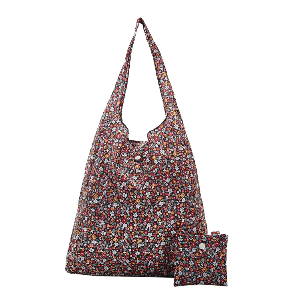 Sustainable Living | Eco Chic Black Ditsy Shopper by Weirs of Baggot Street