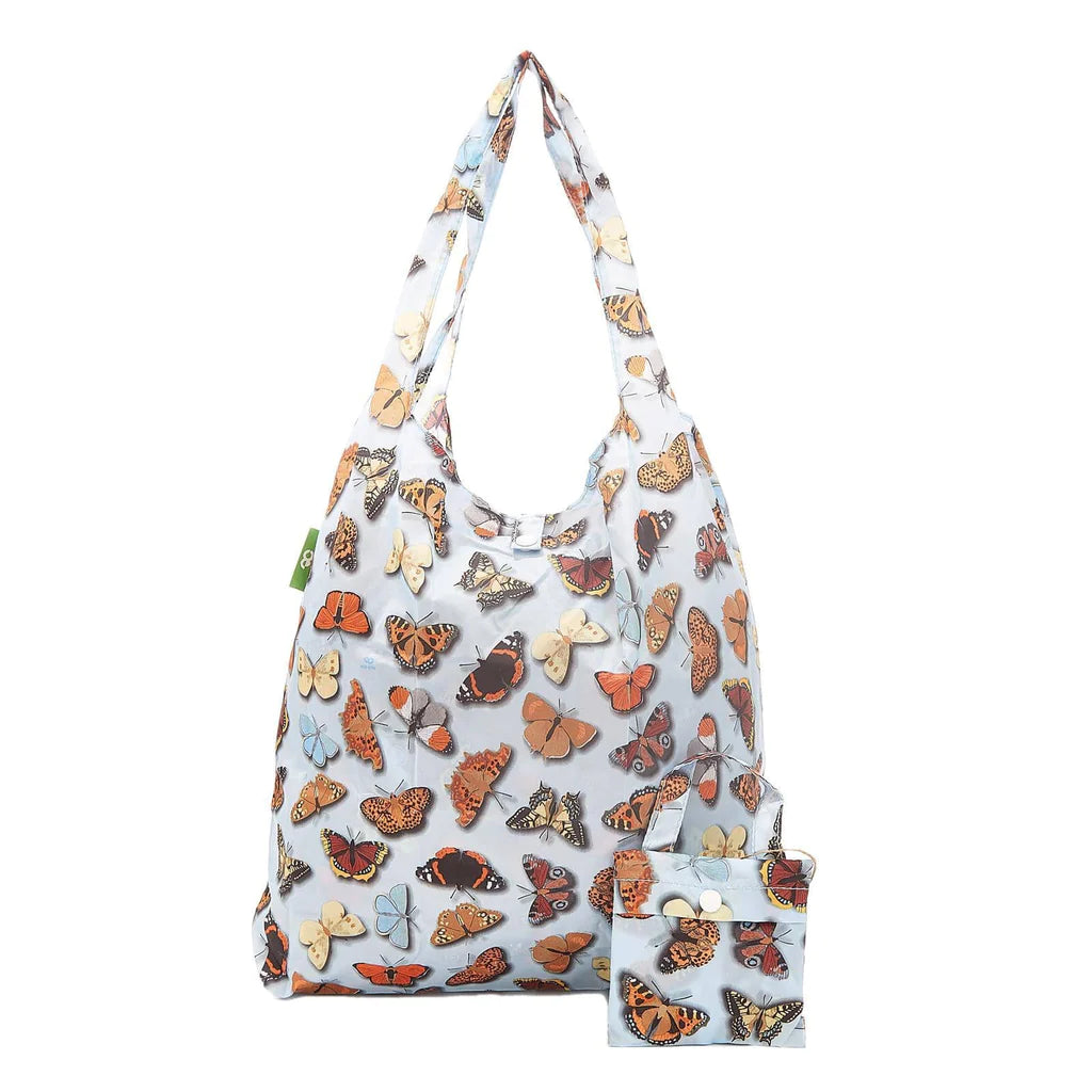 Sustainable Living | Eco Chic Grey Wild Butterflies Shopper by Weirs of Baggot Street